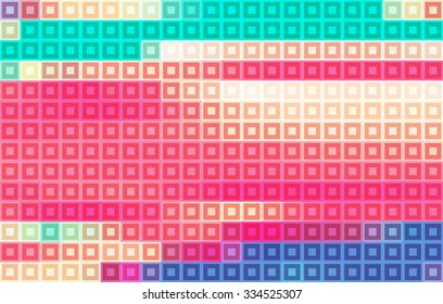 Simple abstract color mosaic. Pixelated vector graphic pattern