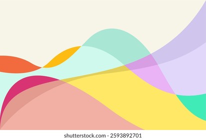 Simple abstract colorful background design. wave or fluid background