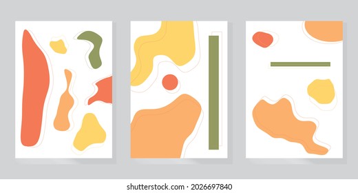 Simple Abstract Colorful Cover Design Wall Art