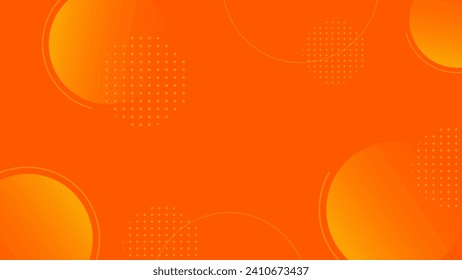 Simple abstract colorful orange background with a circle shape. Suitable for businesses selling banners, events, templates, pages, and others