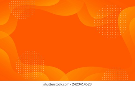 Simple abstract colorful orange background with fluid wavy shape. Suitable for businesses selling banners, events, templates, pages, and others