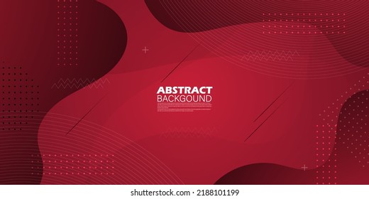 Simple abstract colorful red geometric background. Liquid color background design. wavy shapes composition. Eps10 vector