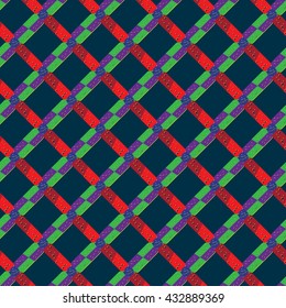 Simple abstract colorful seamless pattern for children. Vector illustration. 