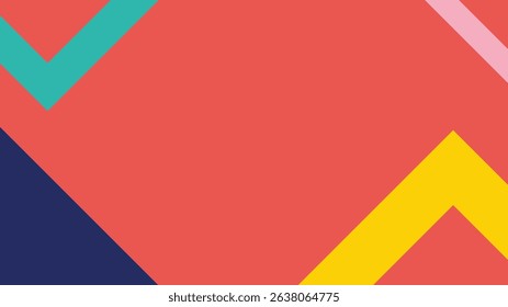 simple Abstract colorful triangle vector background for business banner design