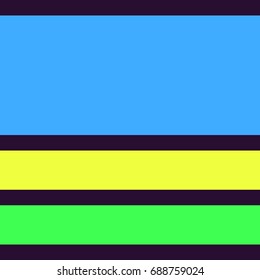 Simple abstract composition with thick, dark lines. Template for cover or poster. Blue, yellow and green colors  