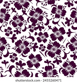 Simple abstracto contemporáneo sin patrón. Texturas de flores y hojas dibujadas a mano. Impresiones boho vibrantes y repetibles. Ilustración vectorial