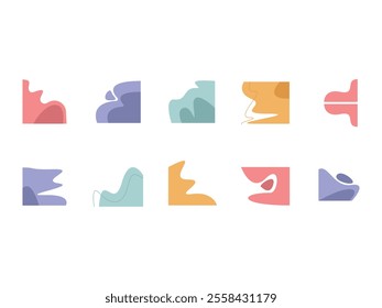 Simple Abstract Corner Element Set