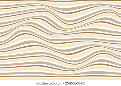 simple abstract cream brown color horizontal wavy distort line pattern a brown and beige abstract pattern with wavy lines