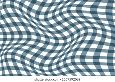 simple abstract creative check plaid wavy pattern a blue and white background with many lines