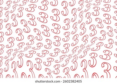 simple abstract creative red color 3 three chevron number stock 3 three chevron number wavy pattern seamless number 3 three stock wavy pattern seamless red number three wavy pattern