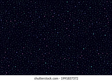 Simple abstract dark background with plenty of dots of different colors and transparency