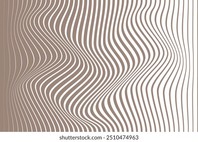 simple abstract dark brown color halftone blend vertical line wavy distort pattern a very tall abstract pattern with wavy lines