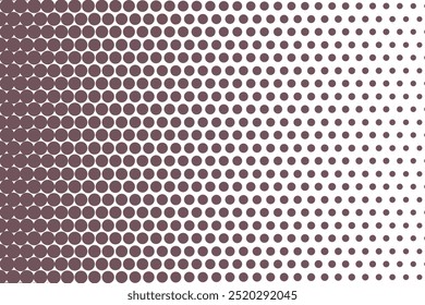 simple abstract dark color halftone polka dot blend pattern seamless pattern with circles on a white background