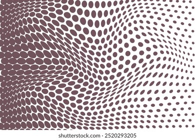 simples abstrato cor escura meio-tom polka ponto misturar padrão ondulado um padrão com pontos que são brancos e pretos