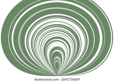 simple abstract dark olive color geometric thin to thick line pattern concentric olive green rings an abstract optical illusion