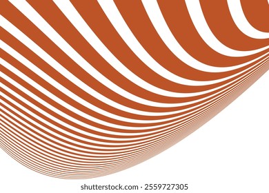 simple abstract dark orange color thin to thick wavy line pattern a drawing of a red and white striped wall with lines drawn by lines