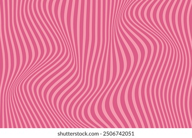 simple abstract dark pink color vertical line wavy distort pattern on lite pink background abstract pattern in the form of a pink background