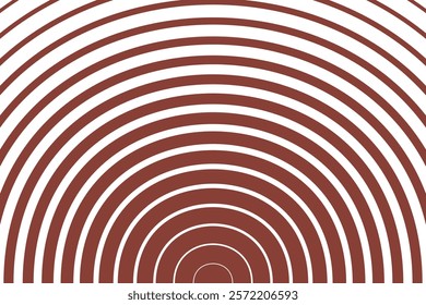 simple abstract dark red color creative big to small half circle round line pattern