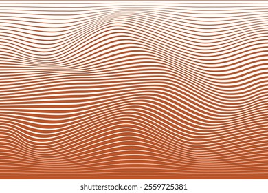 simple abstract deep orange color blend halftone wavy line pattern a close up of a brown wooden surface with a brown surface