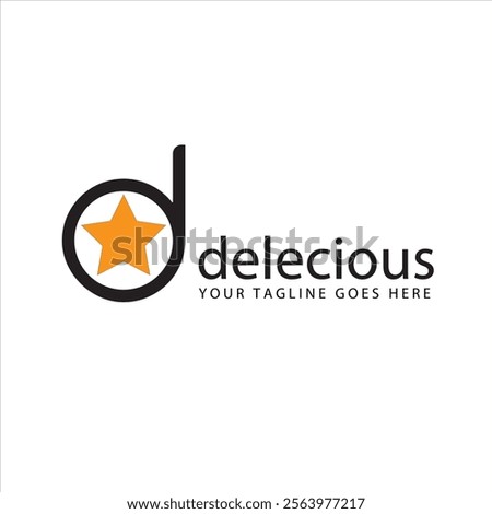 
SIMPLE ABSTRACT DELICIOUS LETTER D VECTOR LOGO