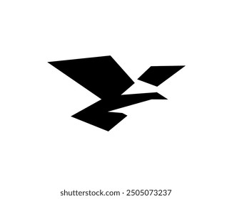 simple abstract eagle falcon logo design template illustration inspiration