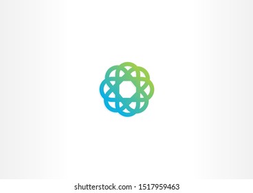 Simple abstract fashion logo design on white backgr]und