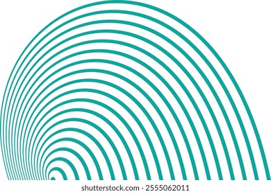 simple abstract fest color creative thin to thick half round spiral geometric line pattern a green and white wave is shown in this image