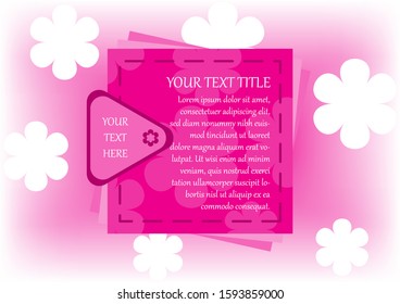 simple abstract flower background for templates, poster, promotional discounts, banners, etc.