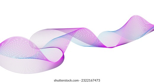 Simple Abstract flowing wave lines. Design element for technology, science, modern concept.vector eps 10