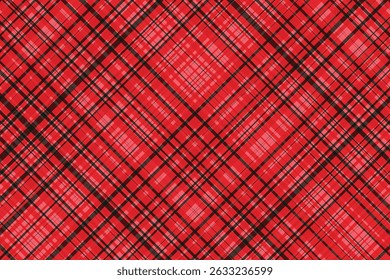 simple abstract fruit cocktail color thin to thick plaid check line pattern red and black plaid fabric texture