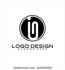 Einfache abstrakte I G Brief Vektor Logo Design.