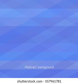 Simple abstract geometric background with blue horizontal and diagonal stripes. Vector graphic pattern
