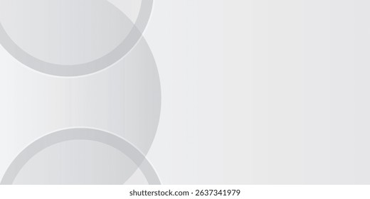Simple abstract geometric background with soft white and gray gradient for high tech graphic business background.