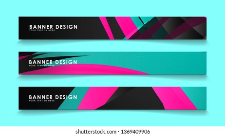 Simple abstract geometric banners with simple geometric banner spray vector banners