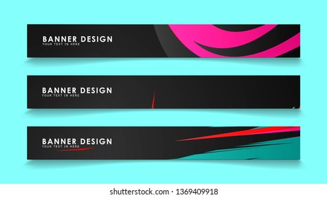 Simple abstract geometric banners with simple geometric banner spray vector banners