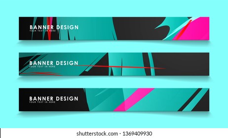 Simple abstract geometric banners with simple geometric banner spray vector banners