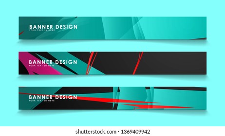Simple abstract geometric banners with simple geometric banner spray vector banners