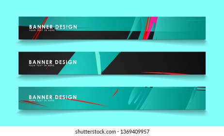 Simple abstract geometric banners with simple geometric banner spray vector banners