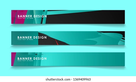Simple abstract geometric banners with simple geometric banner spray vector banners