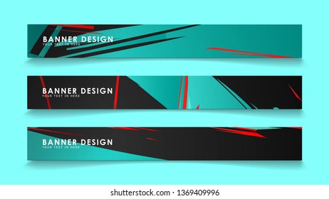 Simple abstract geometric banners with simple geometric banner spray vector banners
