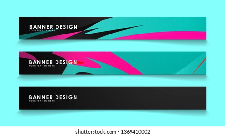 Simple abstract geometric banners with simple geometric banner spray vector banners