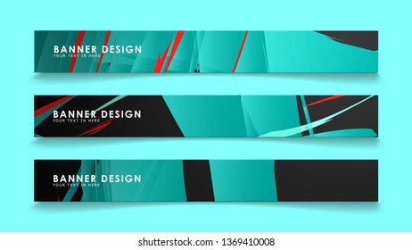 Simple abstract geometric banners with simple geometric banner spray vector banners