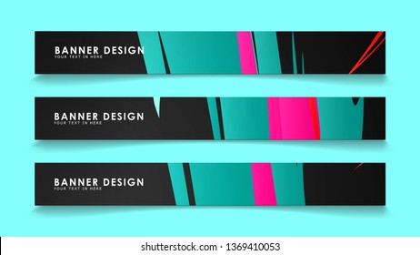 Simple abstract geometric banners with simple geometric banner spray vector banners