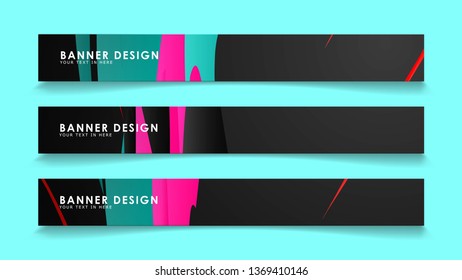 Simple abstract geometric banners with simple geometric banner spray vector banners