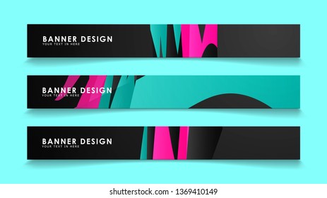 Simple abstract geometric banners with simple geometric banner spray vector banners