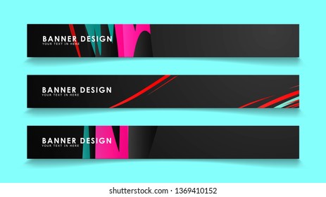 Simple abstract geometric banners with simple geometric banner spray vector banners