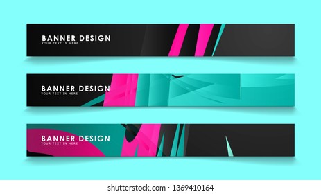 Simple abstract geometric banners with simple geometric banner spray vector banners