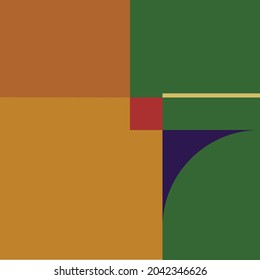 Simple abstract, geometric composition. Vector illustration, graphic artwork 