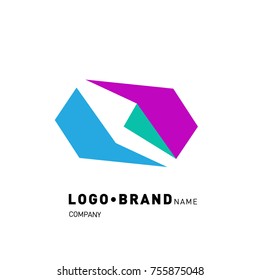 Simple Abstract Geometric Corporate Logo Design