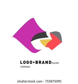 Simple Abstract Geometric Corporate Logo Design